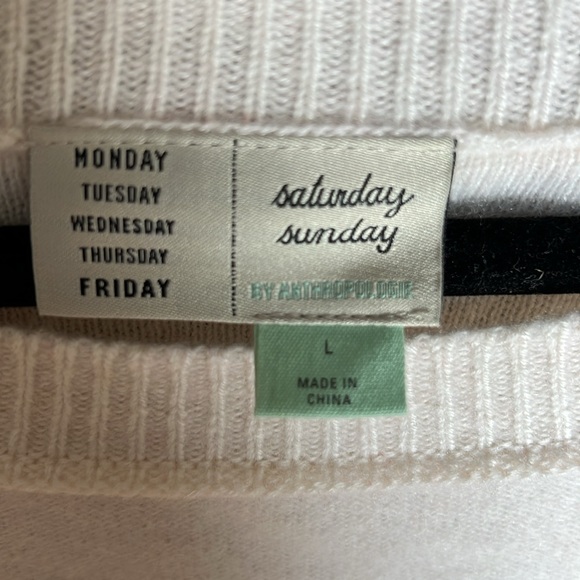 Anthropologie Saturday Sunday Striped Cashmere Sweater - Picture 8 of 9